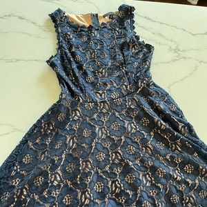 City Studio Lace Navy Dress, Size 9